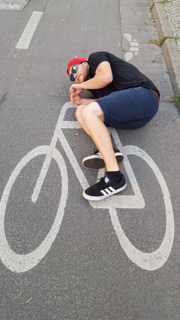 mit dem Rad zum Event